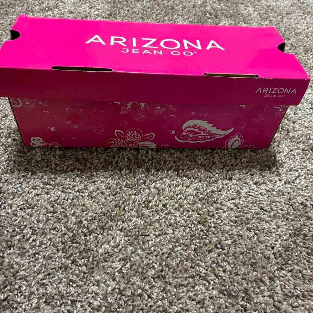Arizona Women's Pink and Black Sandals